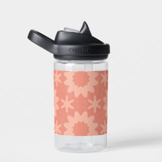 pink peach monogram water bottle