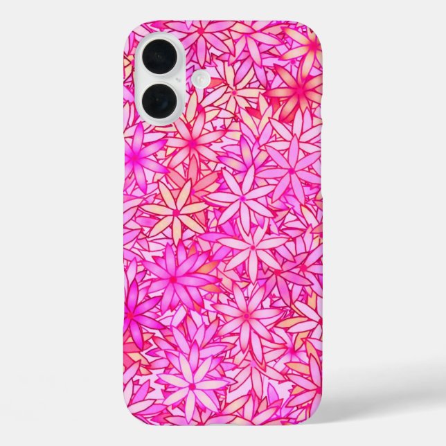 pink, peach, orchid and coral flowers Case-Mate iPhone case (Back)