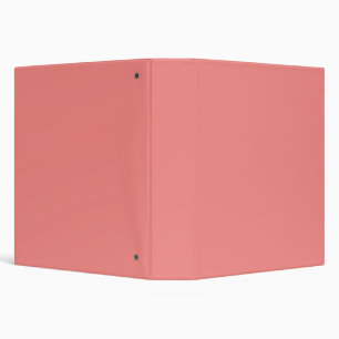 Pink Peach Solid Colour Blank Custom Template Binder