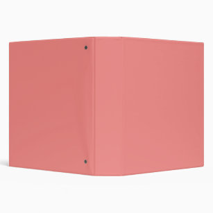 Pink Peach Solid Colour Blank Custom Template Binder