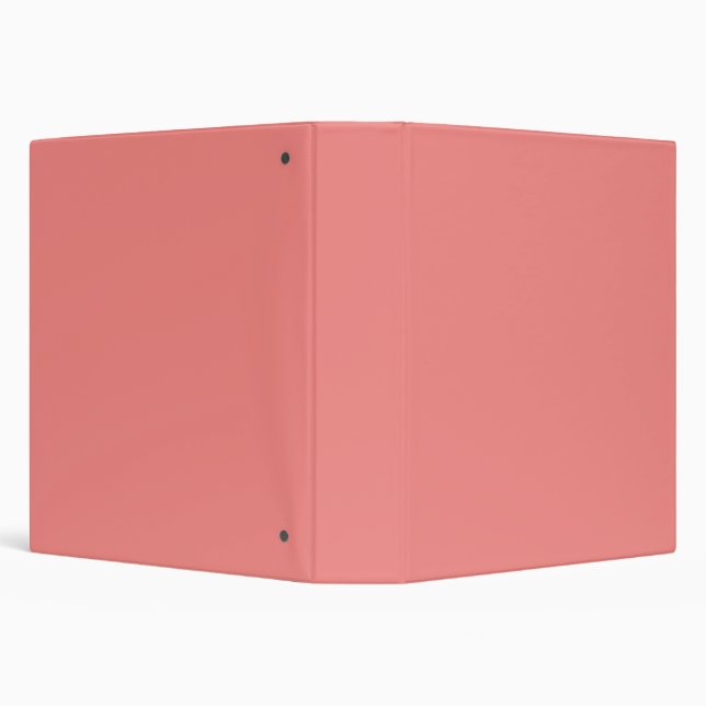 Pink Peach Solid Colour Blank Custom Template Binder (Background)