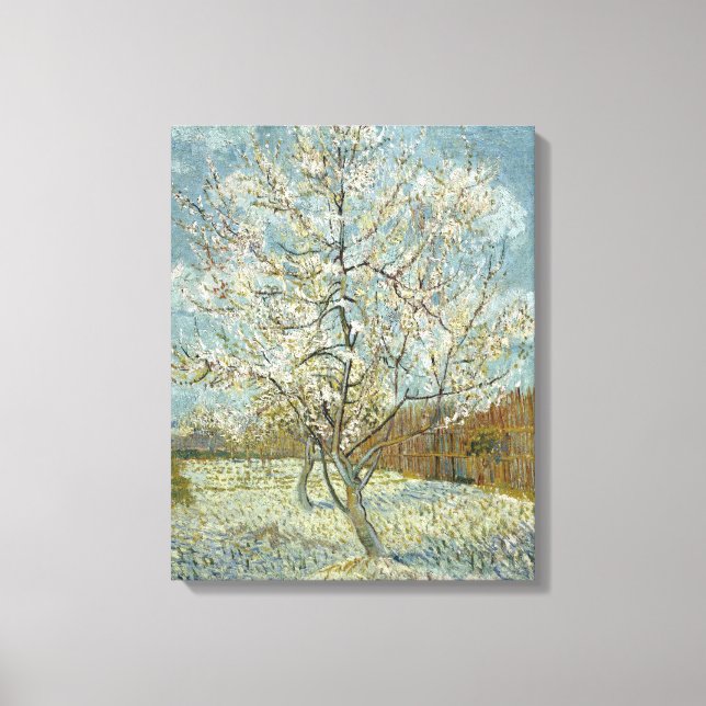 Pink Peach Tree by Vincent Van Gogh Canvas Print (Front)