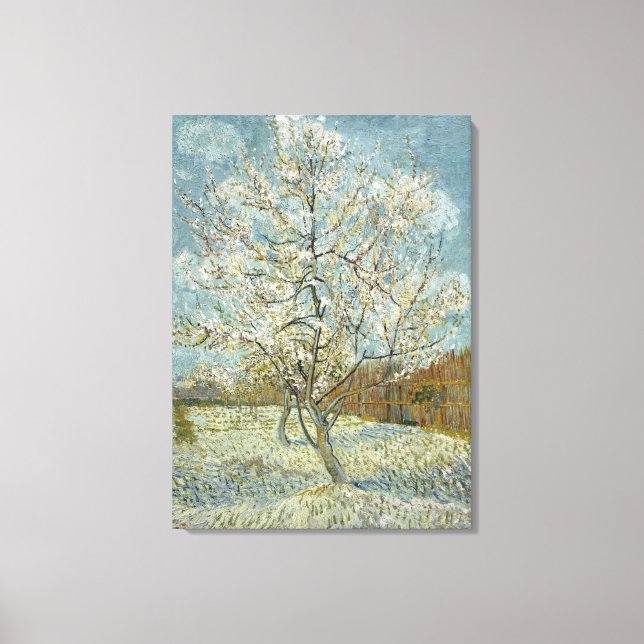 Pink Peach Tree by Vincent Van Gogh Canvas Print (Front)