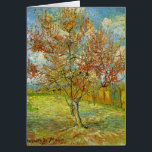 Pink Peach Tree in Blossom by Vincent van Gogh<br><div class="desc">Pink Peach Tree in Blossom (Reminiscence of Mauve) by Vincent van Gogh is a vintage fine art post impressionism landscape nature painting. A farm scene with a peach tree in an orchard with blooming flowers in spring. Also titled “Souvenir de Mauve” (Reminiscence of Mauve) was dedicated to the painter Anton...</div>