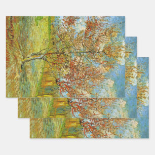 Pink Peach Tree in Blossom by Vincent van Gogh Wrapping Paper Sheet