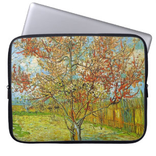Pink Peach Tree in Blossom Reminiscence of Mauve.. Laptop Sleeve