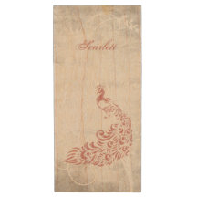 Pink Peacock Personalized