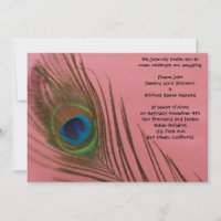 Pink Peacock Wedding