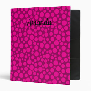 Pink peas large binder