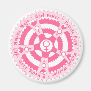 Pink Pedal Power Magnet