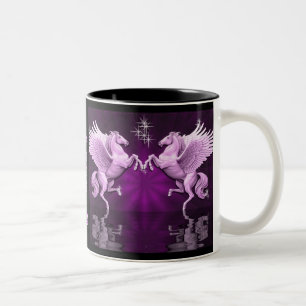 Pink Pegasus Réflexions Café Mug