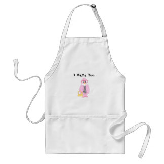 Pink Penguin - I Bake Too Standard Apron