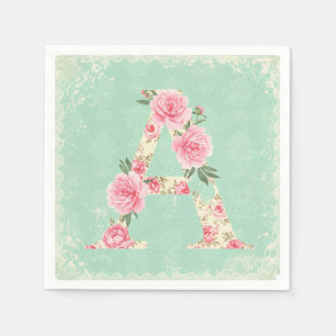 Pink Peonies, by Natasha Us Napkin