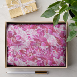 Pink Peonies Flower 10 lb Tissue Paper