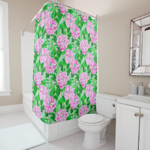 Pink Peonies Flowers Pattern