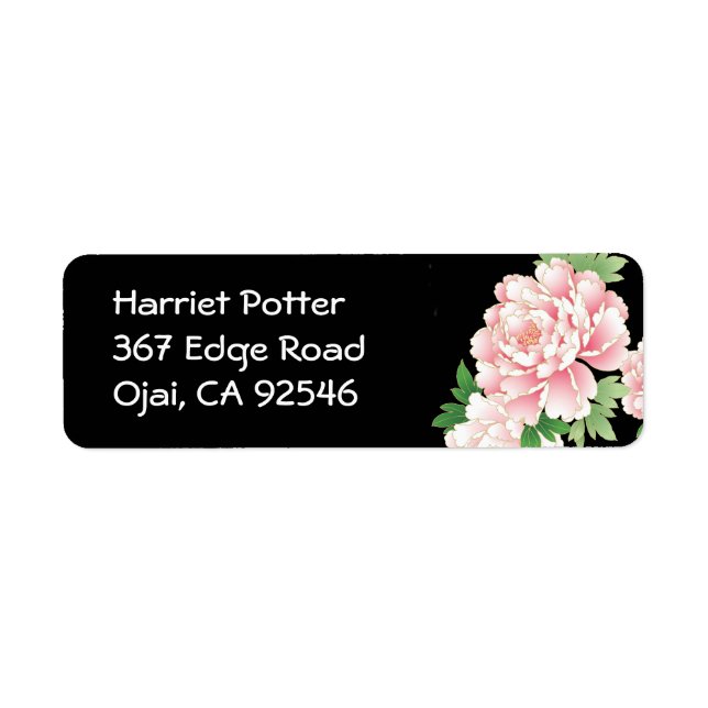 Pink Peonies Japanese Floral Kimono (Front)