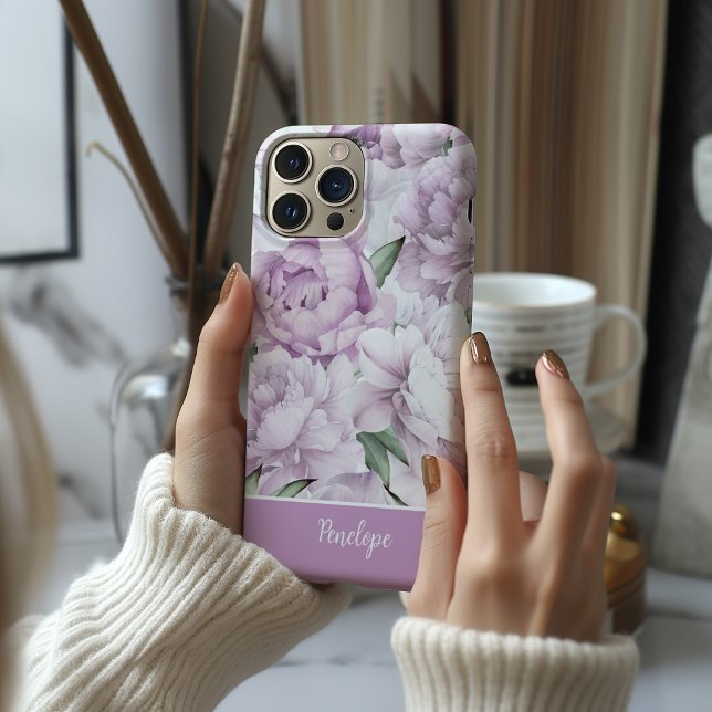 Pink Peonies MagSafe Tough (Pink Peony phone case)