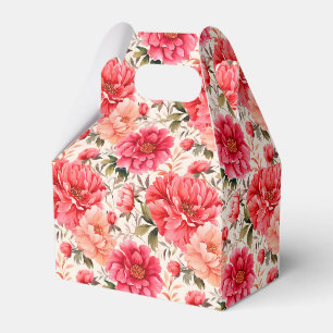 Pink Peonies Party Treat Box