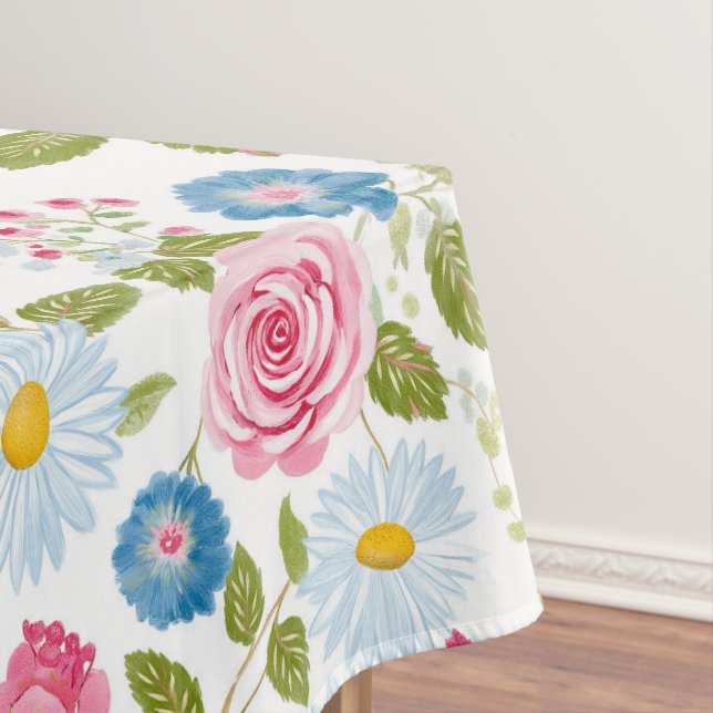Pink Peonies Pattern  Tablecloth (In Situ)