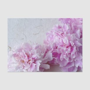Pink peonies with room for text tissue paper