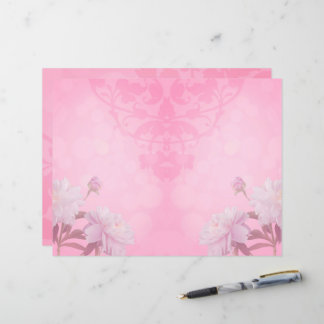 Pink peony 2 unlined journal scrapbook page