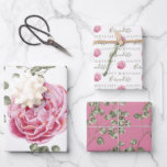 Pink Peony Birthday Wrapping Paper Sheets<br><div class="desc">Celebrate a special birthday with these lovely pink peony personalized wrapping paper sheets!</div>