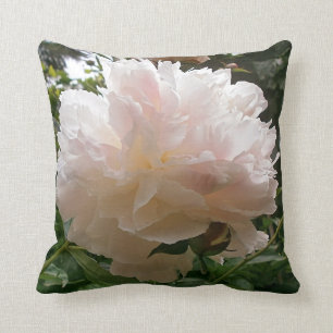 Pink Peony Blossom. Throw Pillow