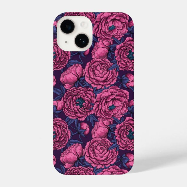 Pink peony bouquet iPhone 11 case (Back)