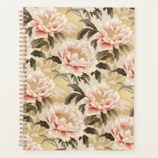 Pink Peony Chiyogami Planner