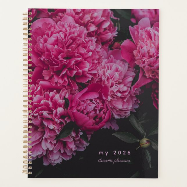 Pink Peony Dreams Planner (Devant)