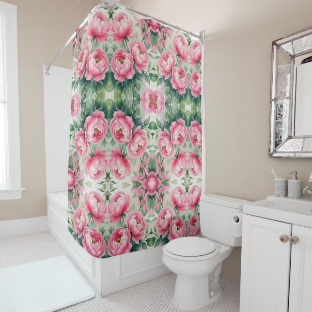 Pink Peony Floral Pattern (In Situ)