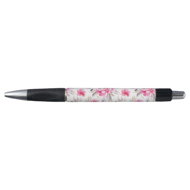 Pink Peony Floral Pen (Front)