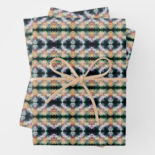 Pink Peony Flower Abstract              Wrapping Paper Sheet