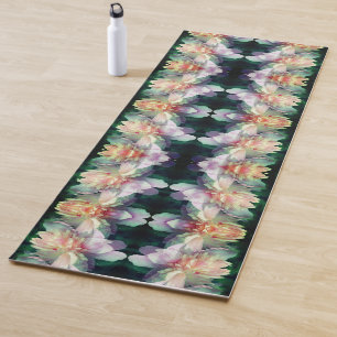 Pink Peony Flower Abstract             Yoga Mat