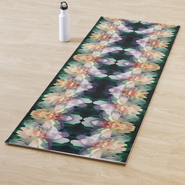 Pink Peony Flower Abstract             Yoga Mat (In Situ)