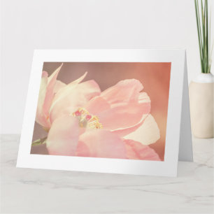 Pink Peony Flower Custom Birthday Big Card