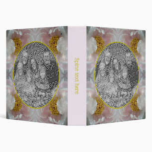 Pink Peony Flower Frame Create Your Own Photo Binder