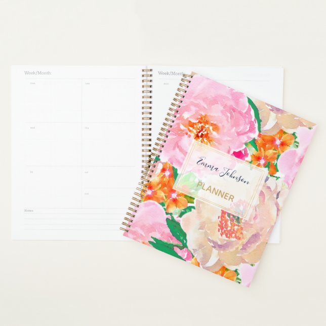 Pink Peony Flowers Case-Mate iPhone Case Planner (Display)