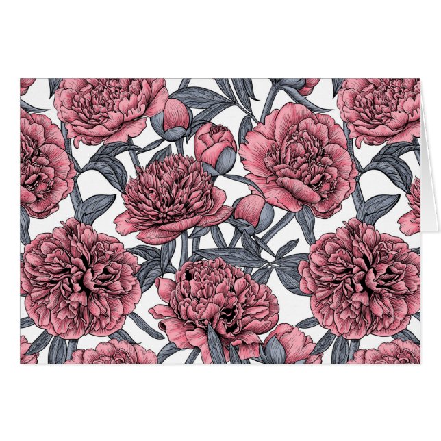 Pink peony garden (Front Horizontal)