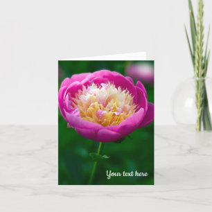 Pink Peony Greeting card