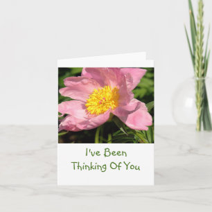 PINK PEONY/"I'VE BEEN THINKING OF YOU"/PHOTOG. CARD