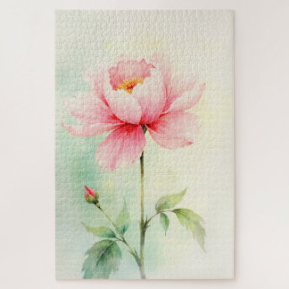 Pink Peony Jigsaw Puzzle
