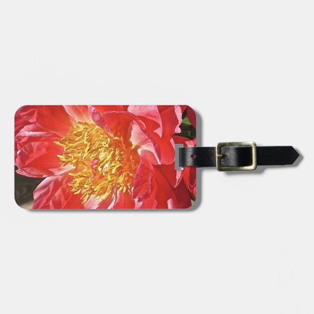 Pink Peony, Luggage Tags (Front Horizontal)