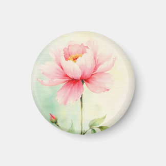 Pink Peony Magnet