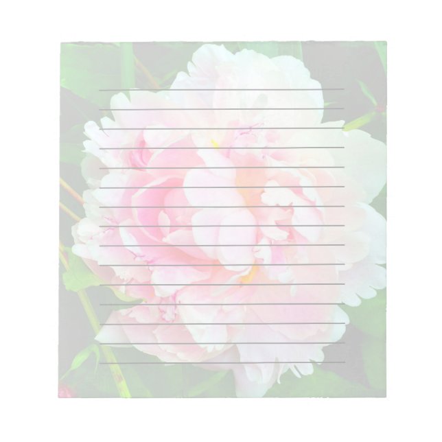 Pink Peony Notepad (Front)