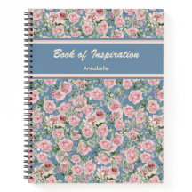 Pink Peony Rose Personalized Custom Name 