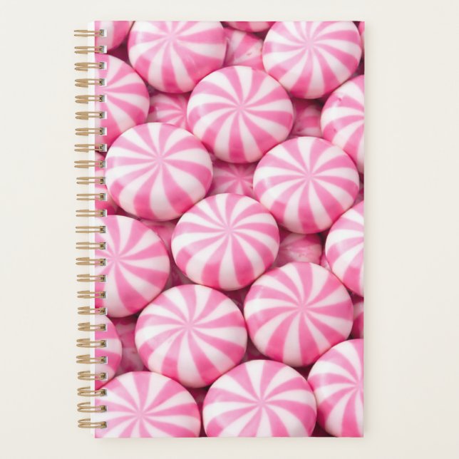 Pink Peppermint Planner Cover (Devant)