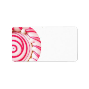 Pink/PeppermintCandy/Cookie/Return Address Label