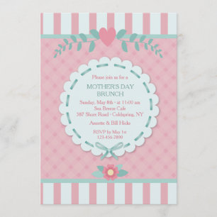 Pink Perfection Mother's Day Invitation