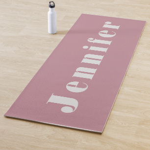 Pink Personalized and Name Yoga Mat